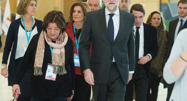 Mariano Rajoy Brey a su llegada a la convención Nacional del Partido Popular