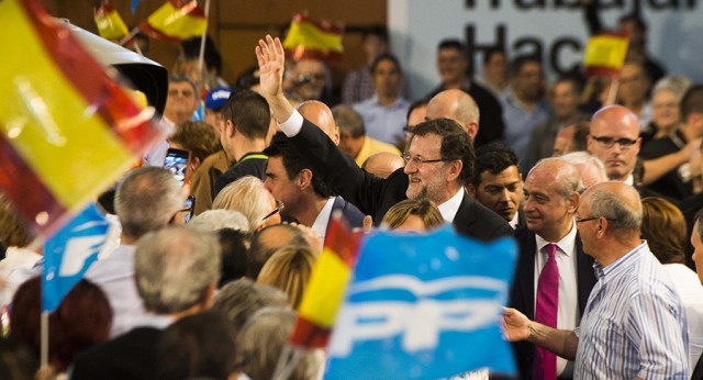 Mariano Rajoy a su llegada al acto