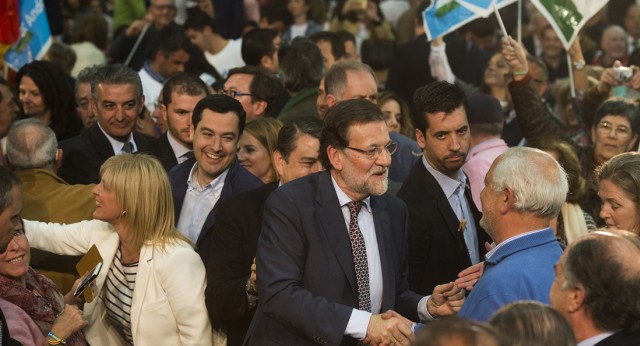 Mariano Rajoy y Juanma Moreno en Cádiz 