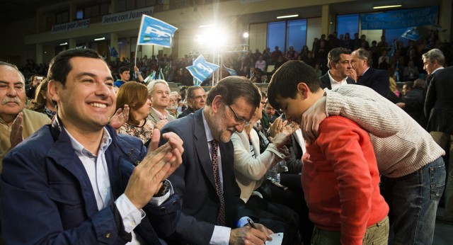 Mariano Rajoy y Juanma Moreno en Cádiz 