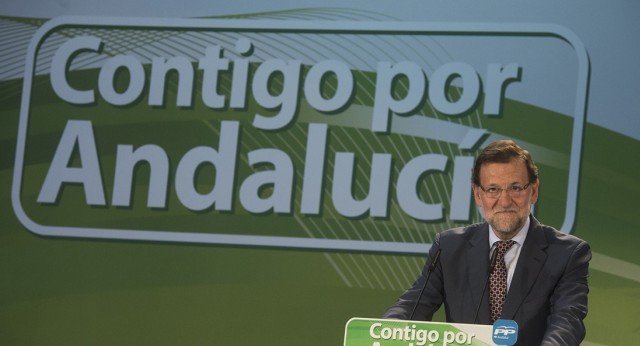 El Presidente del Partido Popular, Mariano Rajoy