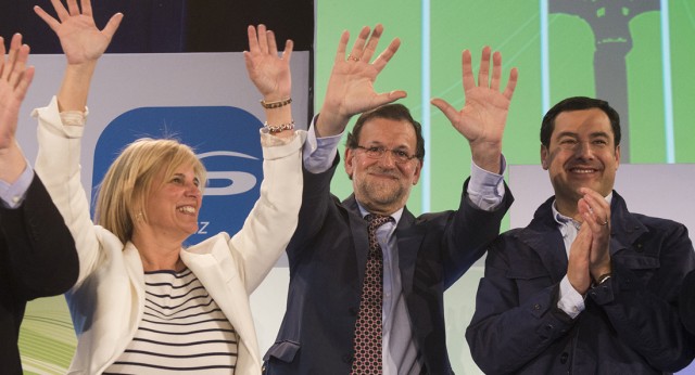 Mariano Rajoy y Juanma Moreno en Cádiz 