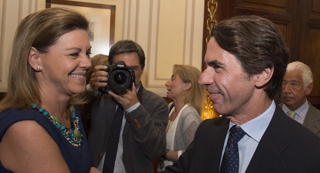 María Dolores de Cospedal con José María Aznar