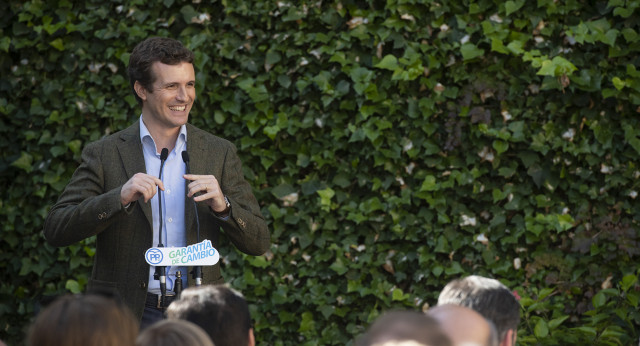 El presidente del Partido Popular, Pablo Casado