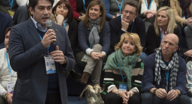 David Pérez en la Plaza de la Solidaridad