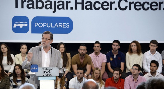 Mariano Rajoy durante su intervención en Murcia