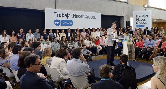 Mariano Rajoy durante su intervención en Murcia