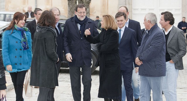 Mariano Rajoy y María Dolores de Cospedal en La Granja