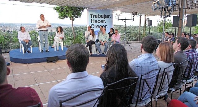 Esteban González Pons durante su intervención en un acto en Toledo