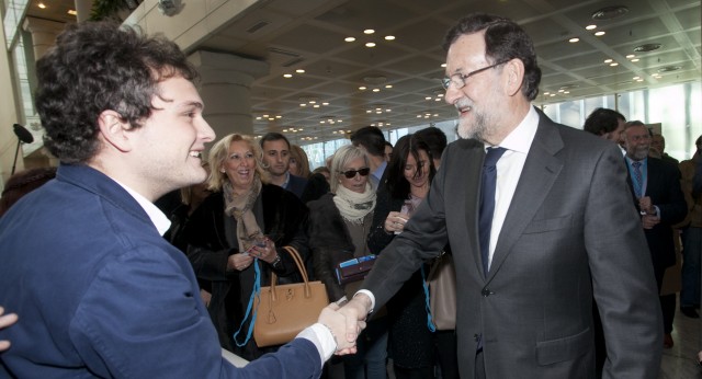 Mariano Rajoy a su llegada a la Convención Nacional del Partido Popular