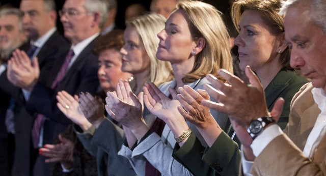 Cospedal, Arenas, Quiroga y Mari Mar Blanco en el Homenaje a las víctimas del terrorismo