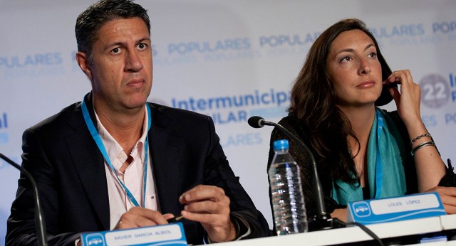 Xavier Albiol, Alcalde de Badalona y Loles López durante la mesa "Ayuntamientos Garantía de Cohesión"