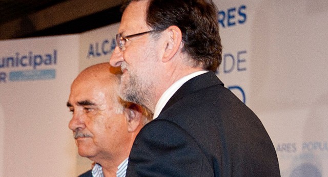 Mariano Rajoy junto al Presidente de la Región de Murcia, Alberto Garre