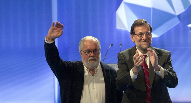 Mariano Rajoy con Miguel Arias Cañete