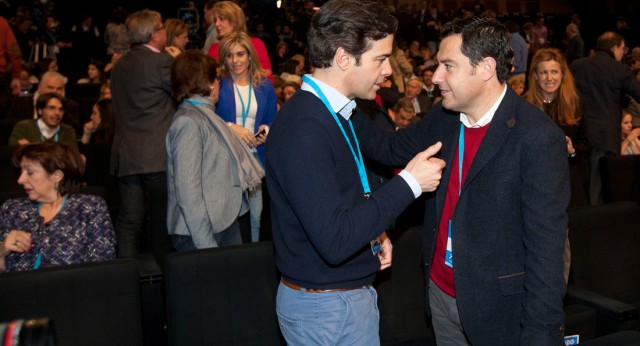 Juanma Moreno y Pablo Zalba en la Convención Nacional del Partido Popular