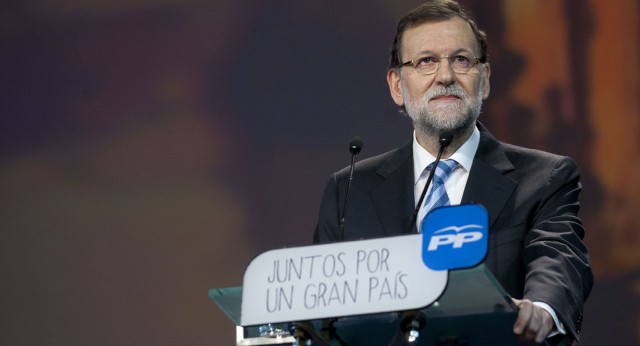 El Presidente del Partido Popular, Mariano Rajoy clausurando la Convención Nacional