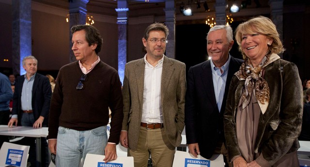 Carlos Floriano, Rafael Catalá, javier Arenas y Esperanza Aquirre en el Foro Más Justicia, Mejor Sociedad