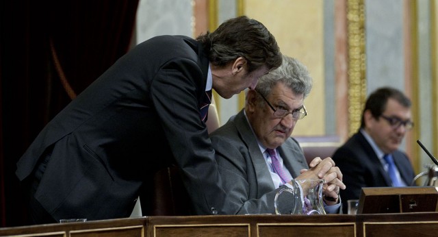 Rafael Hernando dialoga con Jesús Posada  en el DEN 2015