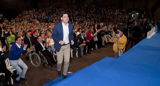 El presidente del PP andaluz, Juanma Moreno