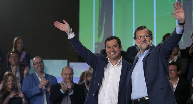 Mariano Rajoy con Juanma Moreno