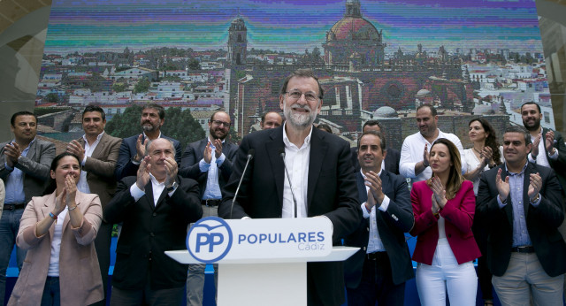 Clausura acto en Jerez de la Frontera de Mariano Rajoy