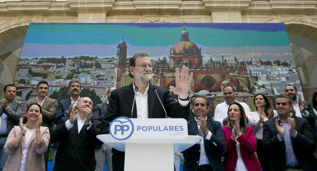 Clausura acto en Jerez de la Frontera de Mariano Rajoy