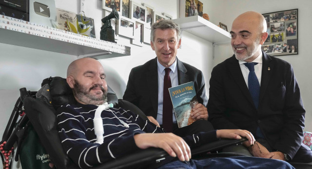 Alberto Núñez Feijóo visita a Jordi Sabaté