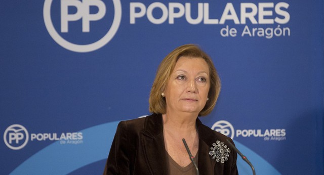 La presidenta del PP de Aragón, Luisa Fernanda Rudi