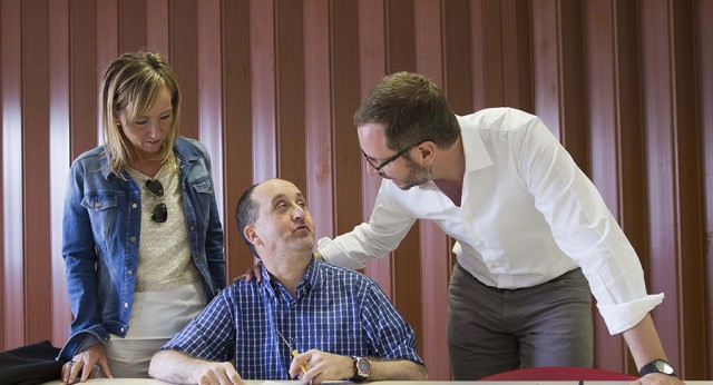 Javier Maroto visita el centro especial de trabajo de la Torxa (Lleida)