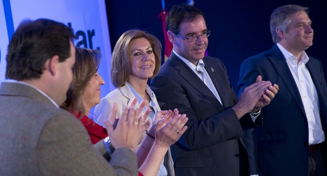 María Dolores de Cospedal durante la presentación de la candidatura autonómica del PP de Castilla-La Mancha