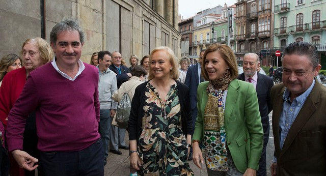 Mª Dolores de Cospedal clausura un acto del PP en Avilés