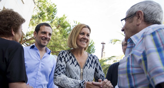 María Dolores de Cospedal visita Castelldefels