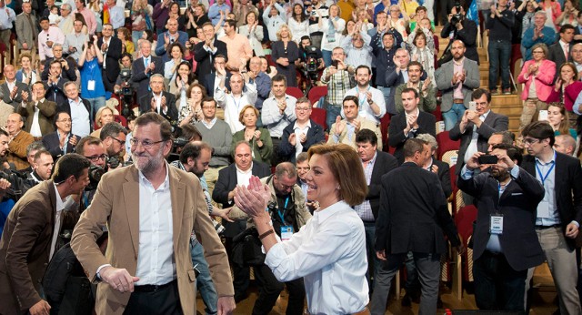 Mariano Rajoy y María Dolores de Cospedal en Toledo
