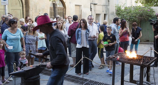 Andrea Levy visita el municipio barcelonés de Esplugues de Llobregat