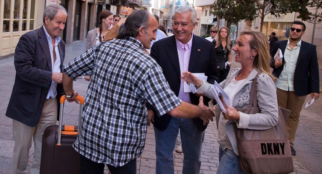 Javier Arenas y Marisa Xandri visitan el Eje Comercial de Lleida