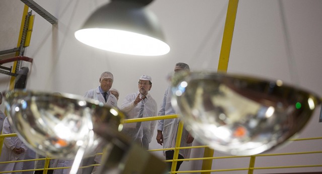 Mariano Rajoy visita la empresa Fruselva en Reus