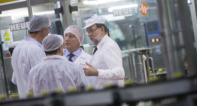 Mariano Rajoy visita la empresa Fruselva en Reus