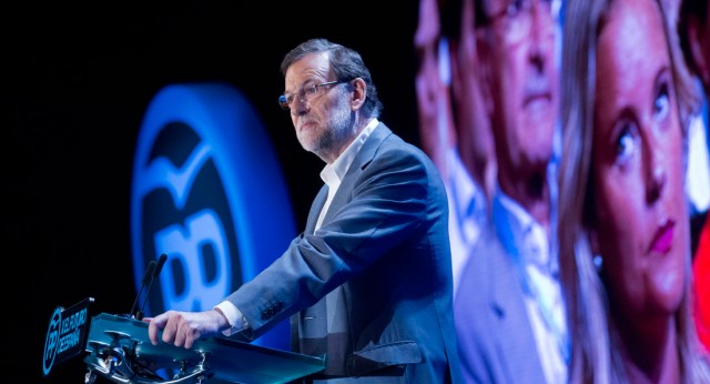 Mariano Rajoy en un momento de su discurso