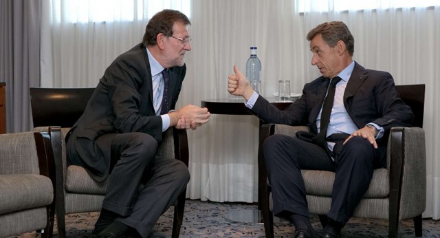 Mariano Rajoy se reúne con Nicolas Sarkozy 