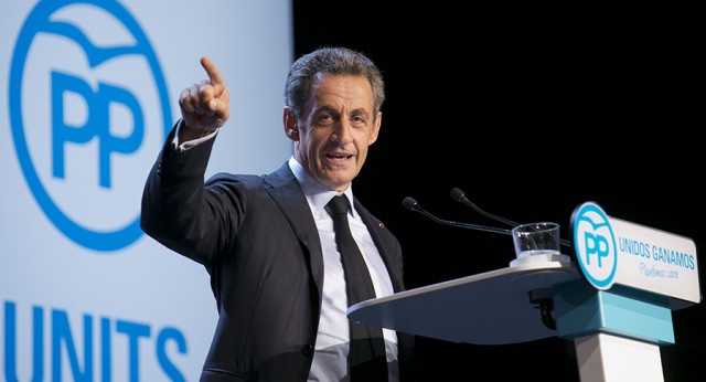 Nicolas Sarkozy durante su intervención