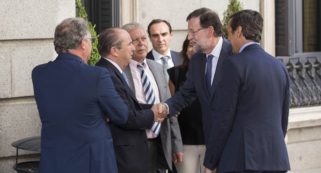  Mariano Rajoy a su llegada al Congreso
