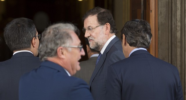  Mariano Rajoy a su llegada al Congreso