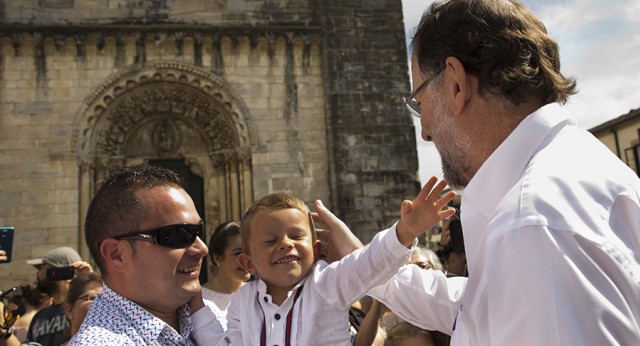 Mariano Rajoy en Portomarín (Lugo)