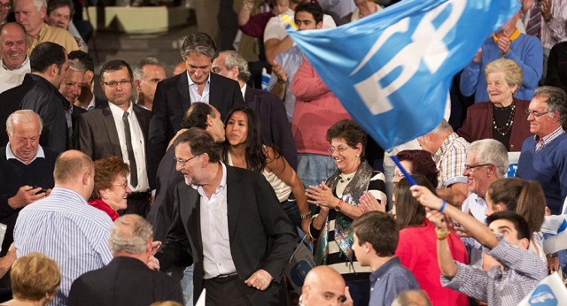 Mariano Rajoy llega al acto de Santander