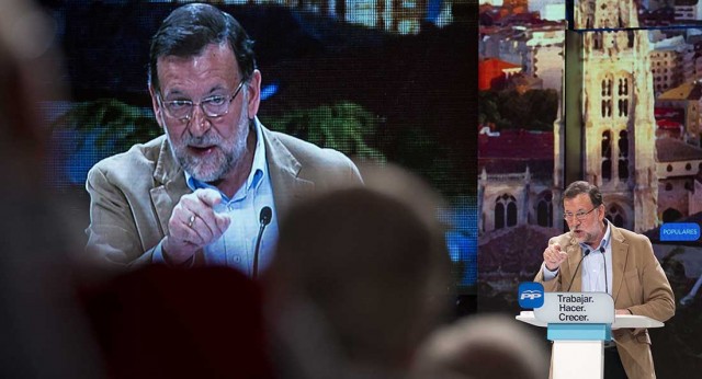 El Presidente del Gobierno y del PP, Mariano Rajoy