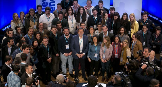 Mariano Rajoy al término de su intervención en el acto