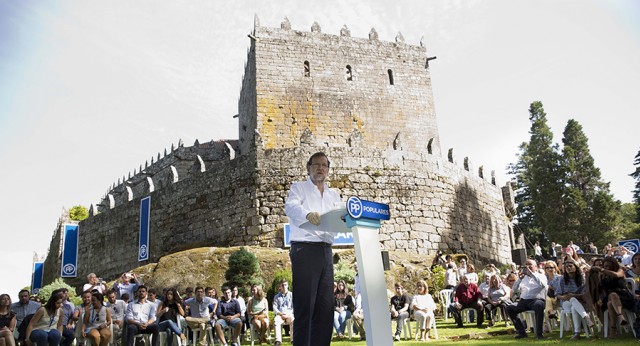 Mariano Rajoy durante su intervención en Soutomaior