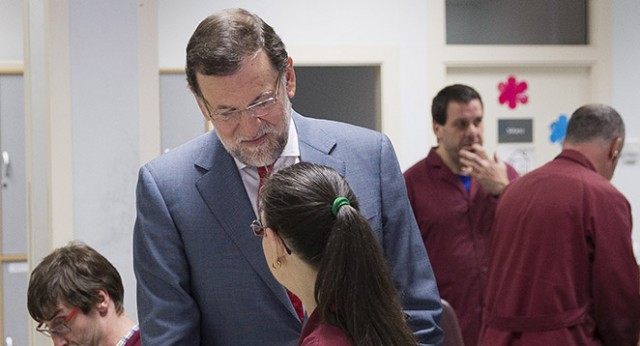 Mariano Rajoy visita el centro ASPACE en Logroño