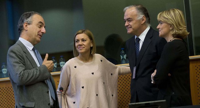 María Dolores de Cospedal se reúne con el Grupo Popular en el Parlamento Europeo