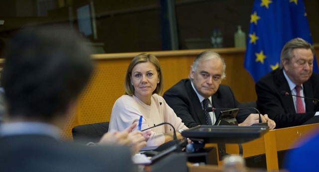 María Dolores de Cospedal se reúne con el Grupo Popular en el Parlamento Europeo